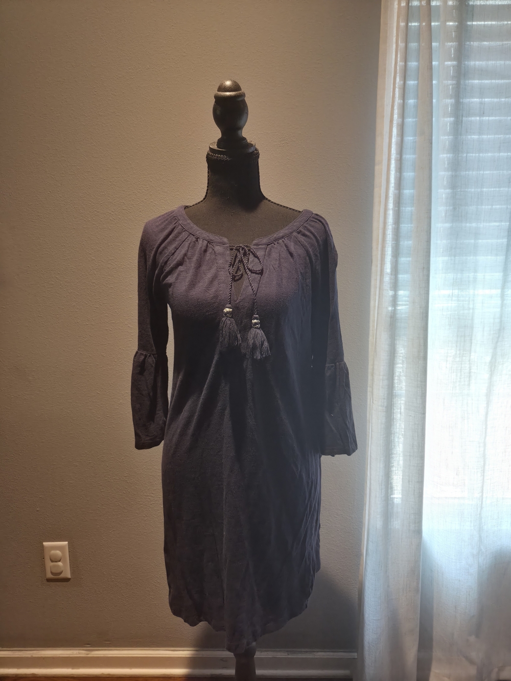 Lilly Pulitzer Navy Tassel-Accent Mini Dress - Picture 1 of 3
